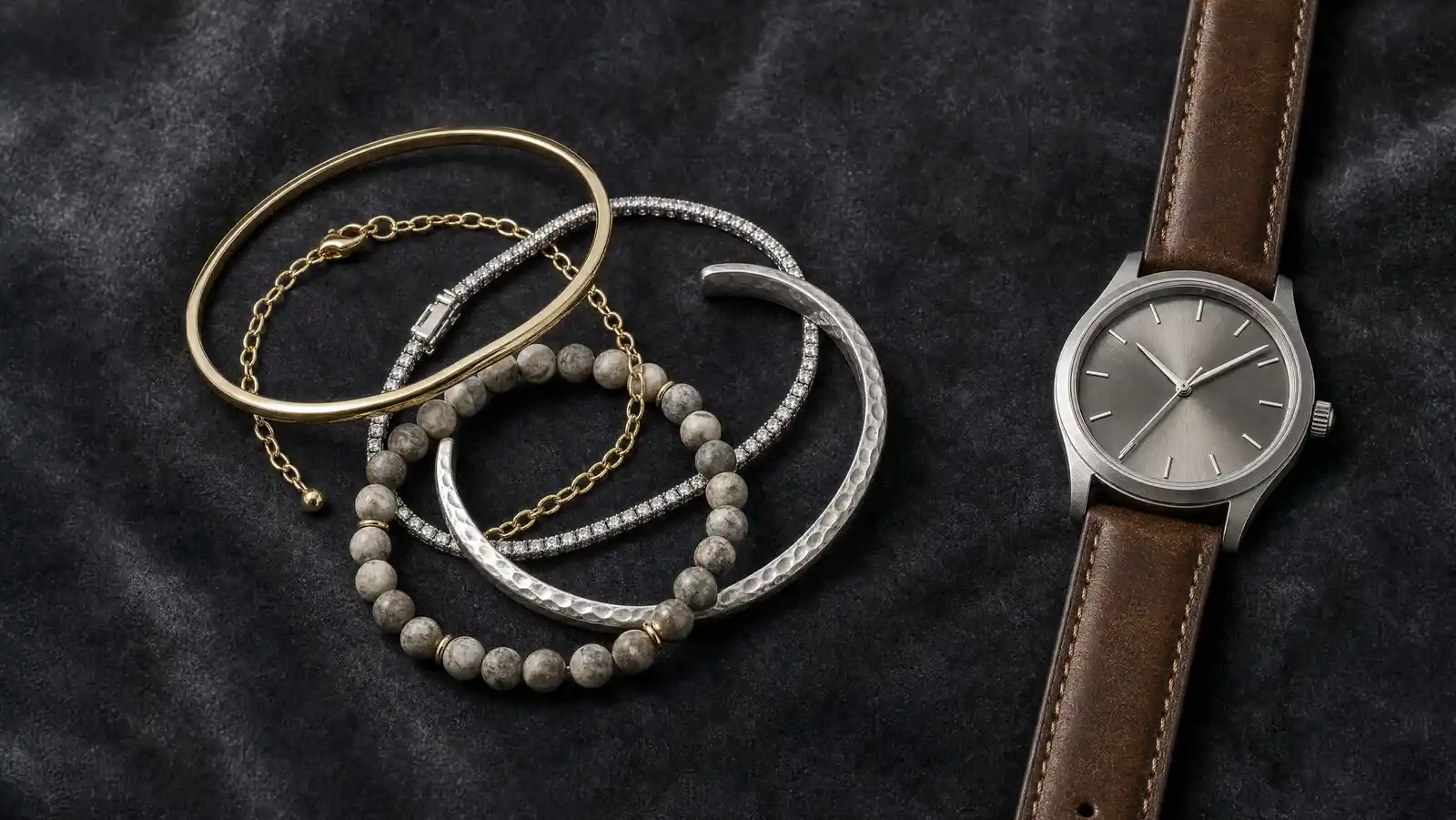 Cover Image for How to Stack Bracelets: Widths, Spacing and Metal Mixing