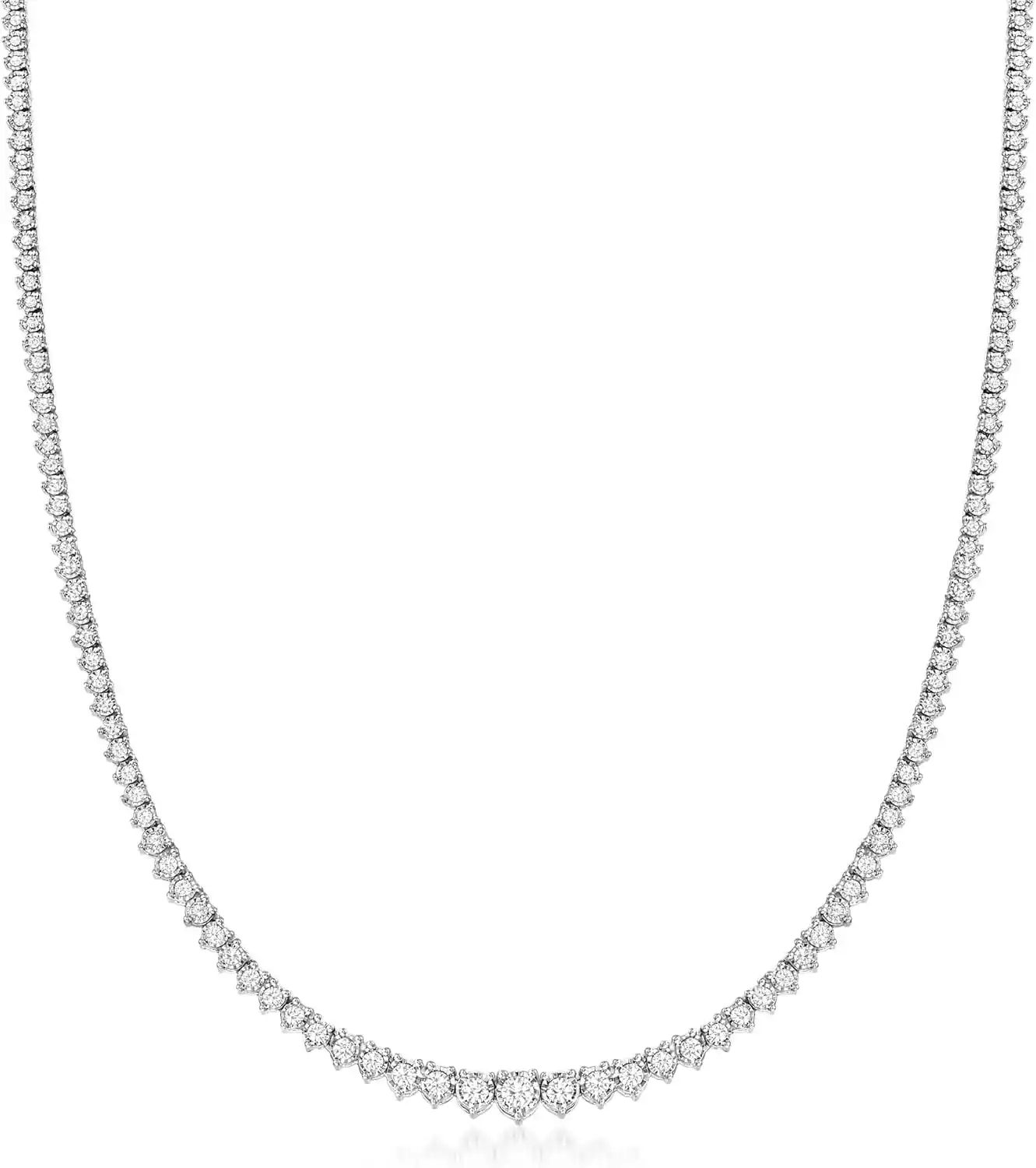 Cover Image for Ross-Simons Diamond Tennis Necklace I-J Color / I2-I3 Clarity