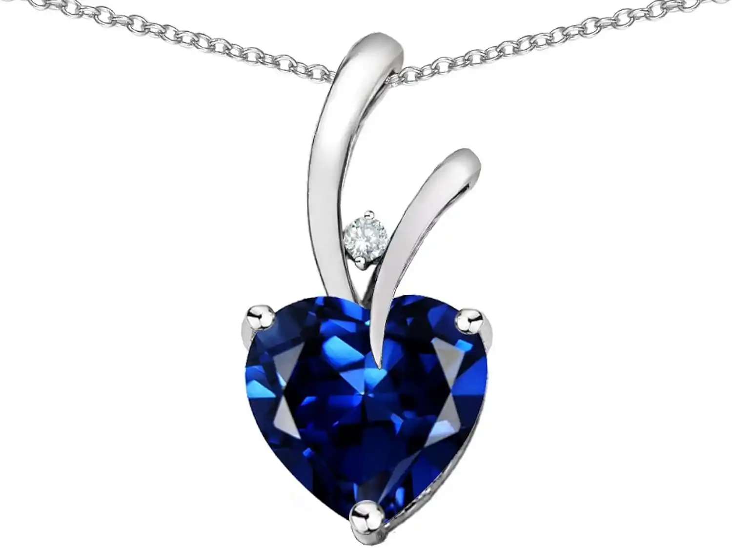 Cover Image for Star K Heart Shape 8mm Endless Love Pendant Necklace